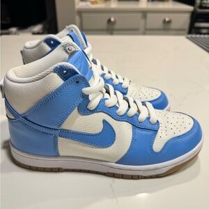 Brand new size 8 Women’s Nike Dunk High Light Blue